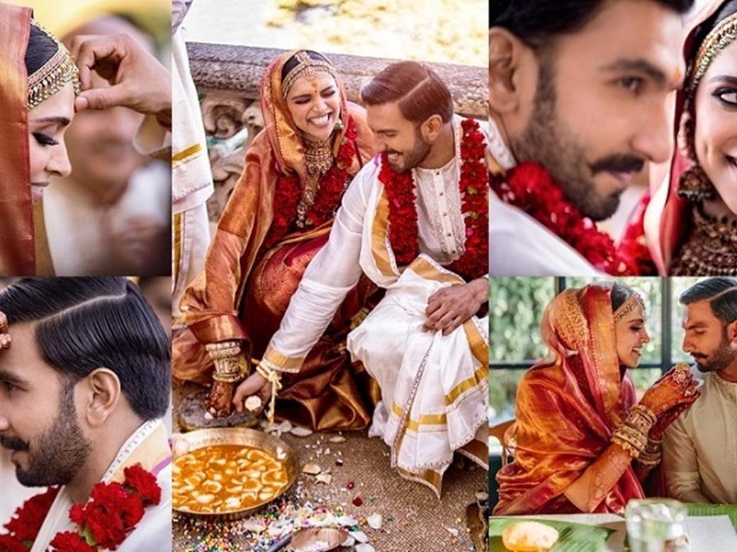 DeepVeerWedding PICS: FULL LOOK of Ranveer and Deepika from their Konkani  wedding!
