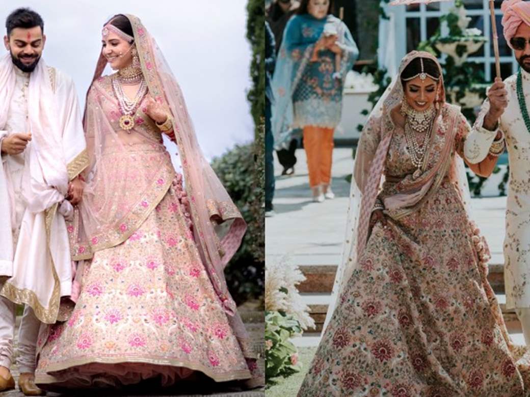 Anushka sharma shop wedding pics dress