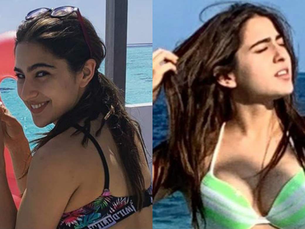 Sara Ali Khan in Bra and Panty by Pool Side is just HOT - See Photos