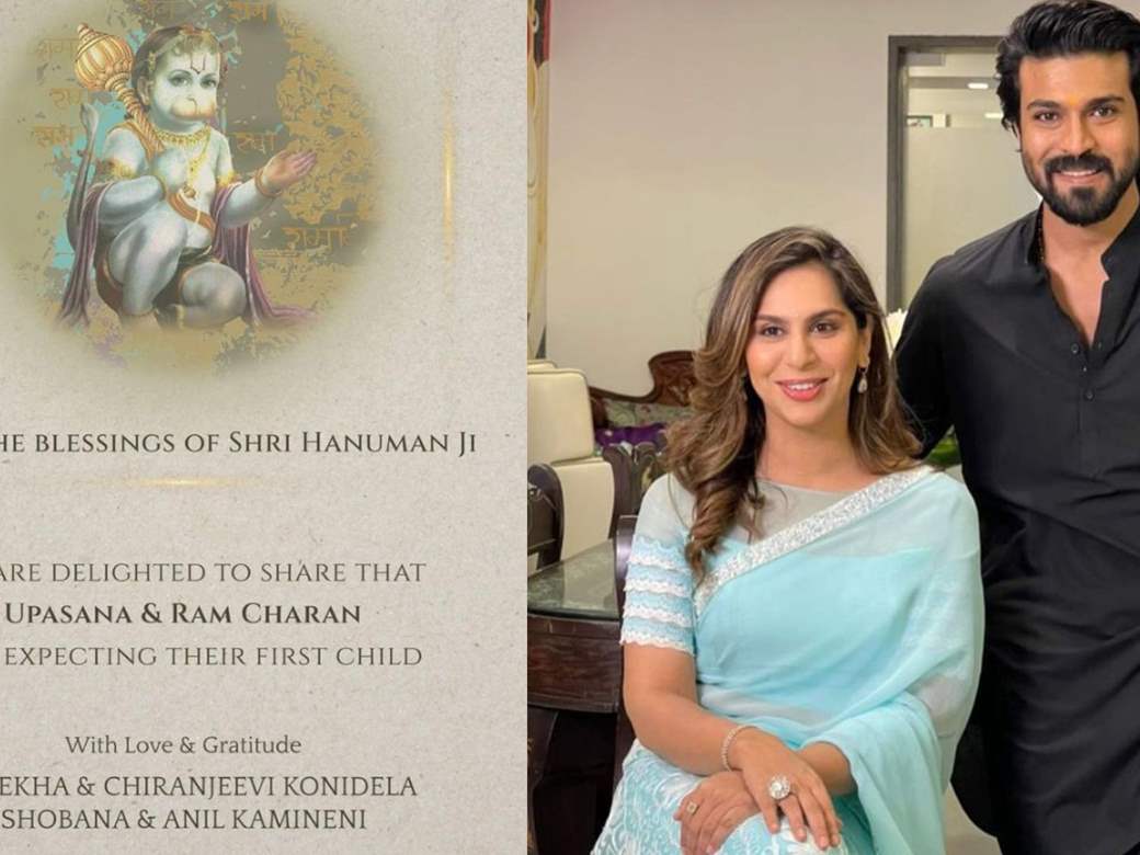 Fjern Spis aftensmad rekruttere Ram Charan & Upasana expecting their first child; announces the news on  social media