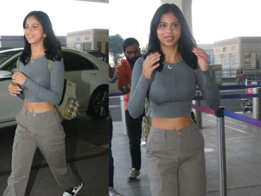 Suhana Khan's new hairstyle, casual airport look leave fans