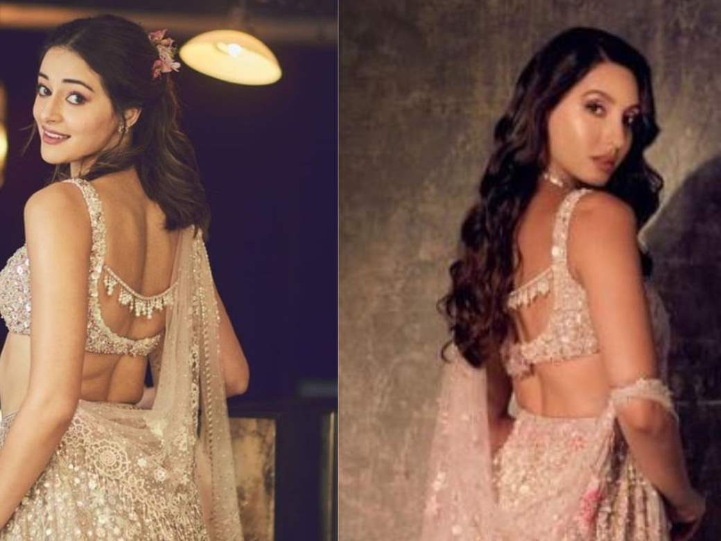 Ananya Panday is The Perfect Bridesmaid in Her Floral Lehenga With Sexy  Blouse, Don't Miss The Back!