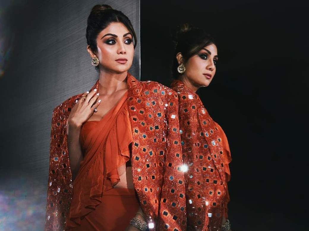 Shilpa Shetty Brings Modern Twist in Saree Game with a Pant Style Saree  Worth Rs 45K