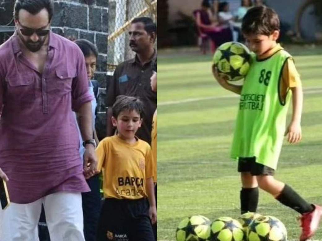 Taimur Ali Khan scores big with cute football moves accompanied by ...