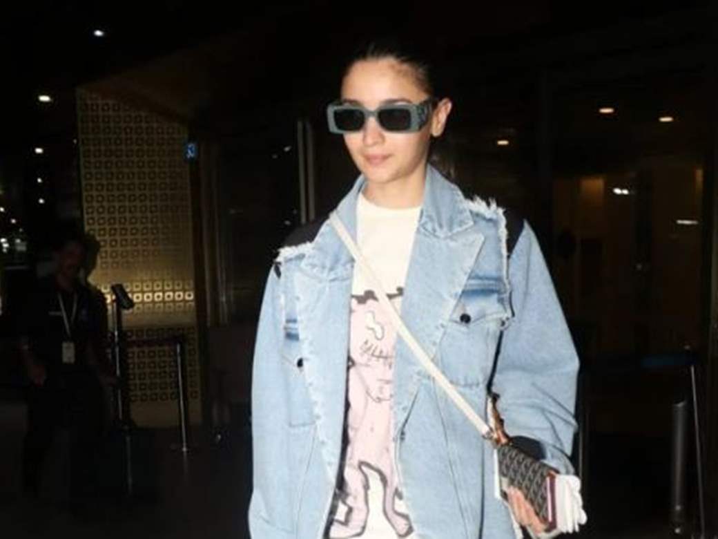 Alia Bhatt Rocks Denim-On-Denim Look As She Heads To Seoul For Gucci Event