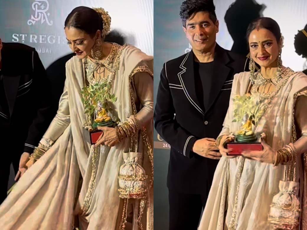 Rekha's timeless elegance and Manish Malhotra's sweet gesture take