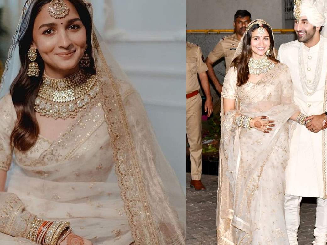 Saree to Open Hair: 13 Real Brides Who Dressed Like Alia Bhatt For Their  Wedding Day | WeddingBazaar