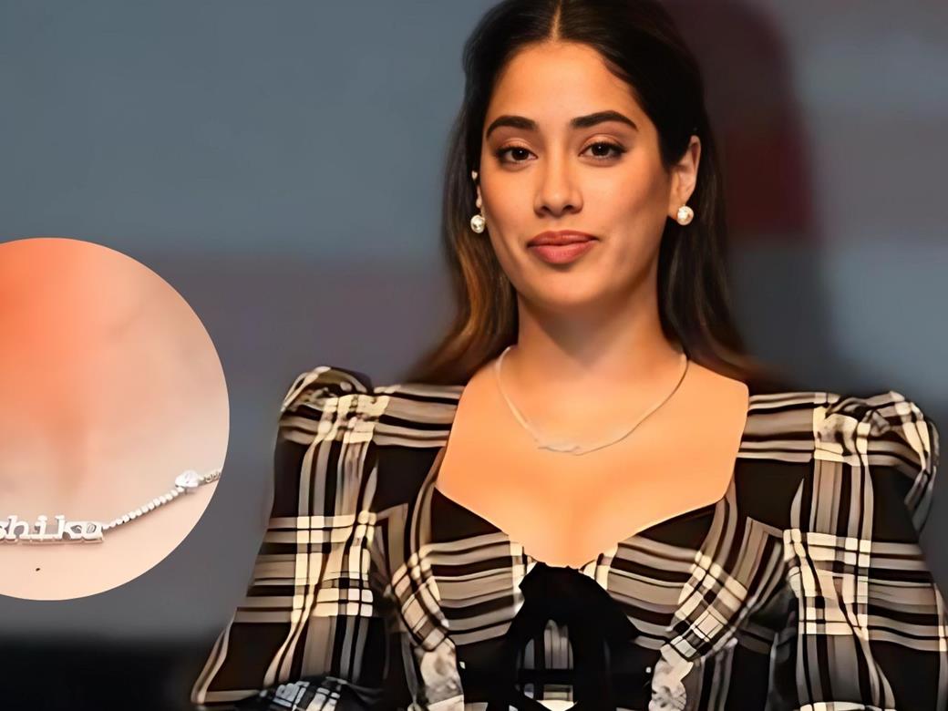 Janhvi Kapoor flaunts love for Shikhar Pahariya with personalized necklace at Mumbai event