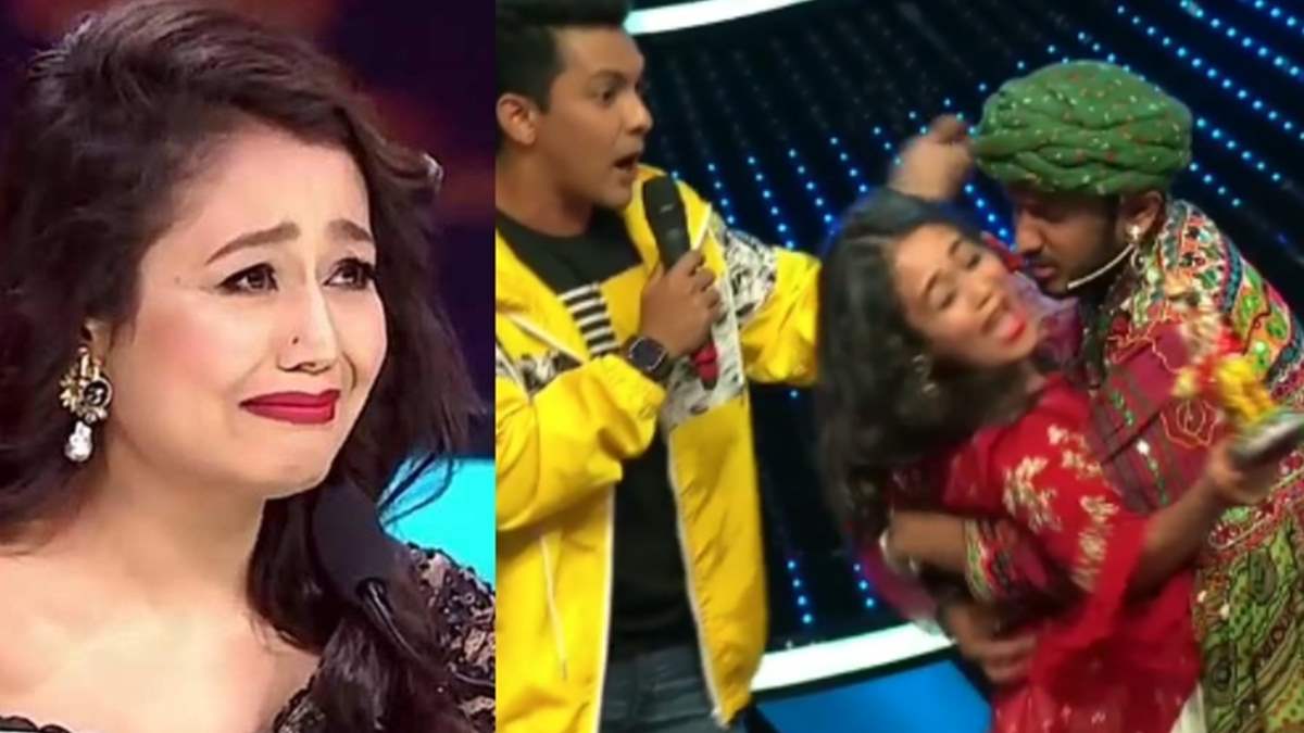 Indian Idol 11 Neha Kakkar Forcefully Kissed By A Fan Video Inside India Forums 