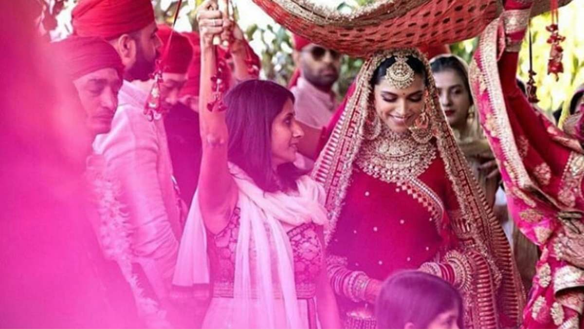 Deepika Padukone's wedding dress sparks trend over secret message in veil