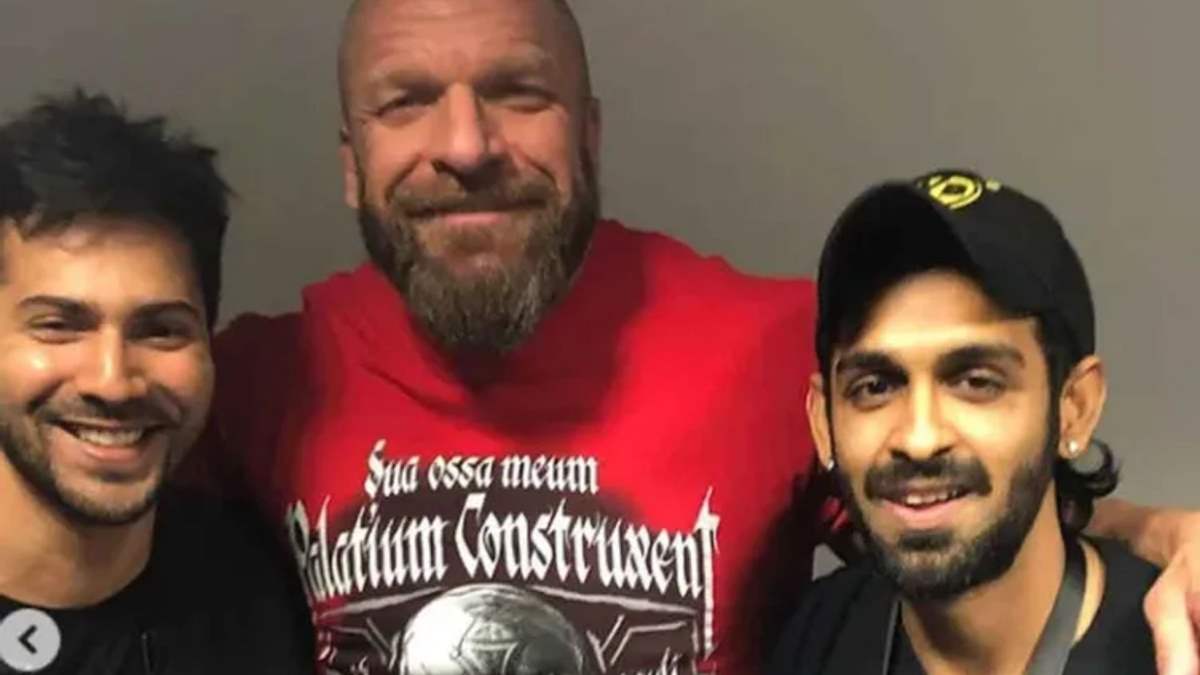 Varun Dhawan shares a video with wrestler HHH as the latter retires from  Wrestlemania