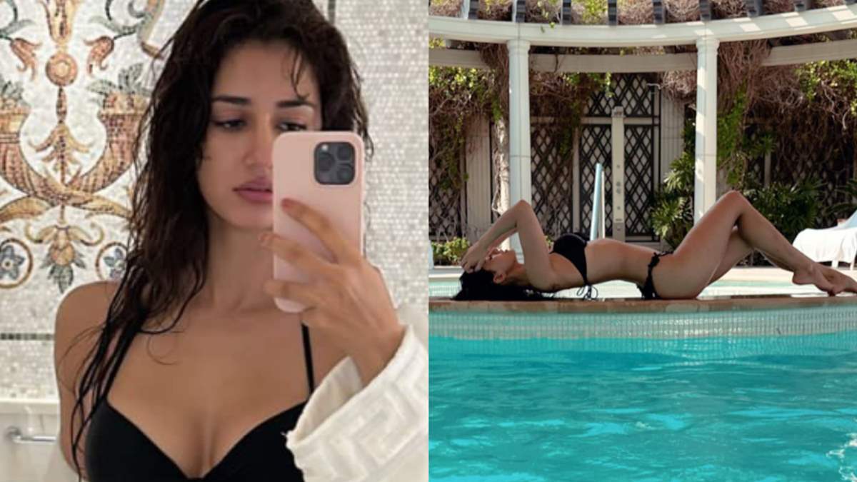 Disha Patani sizzles in a black bikini, sets the internet on fire with her  latest picture