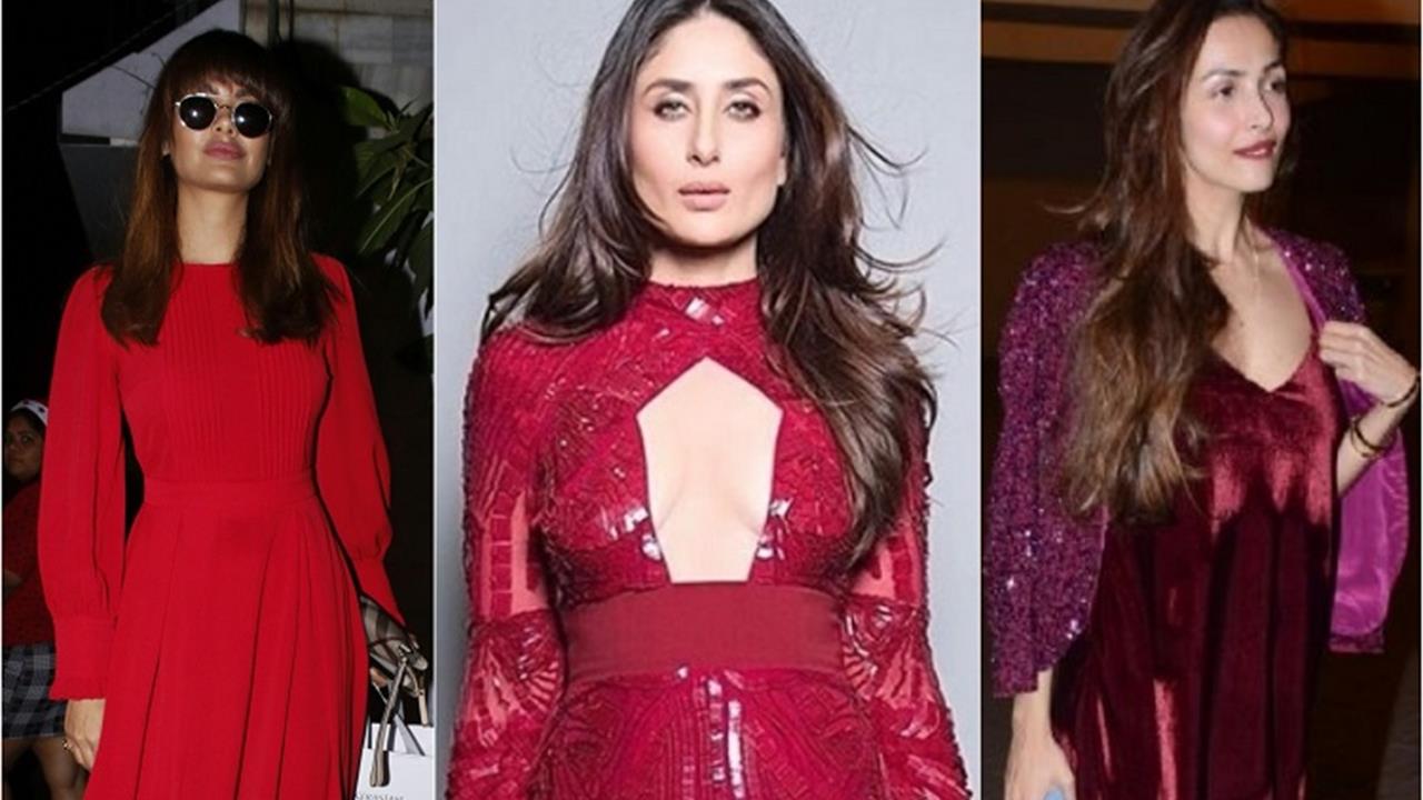 Bollywood Celebs In Stylish Red Gowns