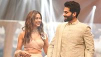 Jackky Bhagnani & Rakul Preet come together on stage for the first time to walk the ramp