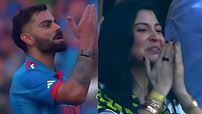 Virat Kohli smashes his 50th ODI century; Anushka Sharma blows flying kisses; Sachin claps