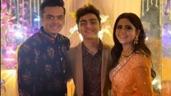 Check out pictures of Palak Jain-Tapasvi Mehta's starry reception