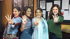 Despite lockdown the actresses were in touch, rehearsed their lines online and are now back on sets