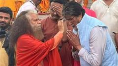 Amitabh Bachchan performs Ganga aarti in Rishikesh