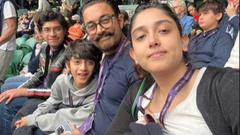 Aamir Khan attends Wimbledon Finals with daughter Ira and sons; get captured in a wholesome moment