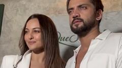 Sonakshi Sinha and Zaheer Iqbal twin in white at Huma Qureshi's birthday bash