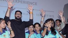 Abhishek Bachchan celebrates 'Ghoomer' with Indian Deaf Cricket team; shares delightful pics