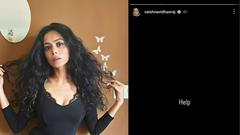 CID fame Vaishnavi Dhanraj calls for 'help'