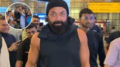 Bobby Deol gets swarmed by fans at Mumbai Airport, handles with grace Thumbnail