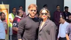 Deepika and Hrithik set the temperature soaring with their all-black sizzling look for 'Fighter' promotions Thumbnail