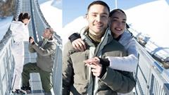 Amy Jackson and Gossip Girl actor Ed Westwick seal the deal with romantic proposal in the Swiss land Thumbnail