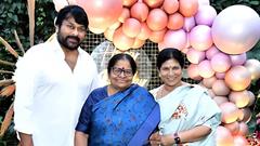 Chiranjeevi celebrates his mother's birthday with all love and warmth; dubs her a 'visible goddess' Thumbnail