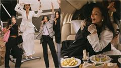 Amy Jackson enjoys bachelorette mid-air looking chic AF; Ed Westwick has best reaction  Thumbnail