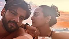 Newly-weds Sonakshi Sinha and Zaheer Iqbal share romantic moments by the pool on their honeymoon - PICS Thumbnail