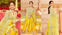 Anant Ambani, Radhika Merchant Haldi: Bride radiates joy in dupatta made of mogra flowers; netizens go wow Thumbnail