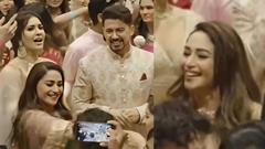 Anant Ambani-Radhika wedding: Madhuri Dixit dances on the iconic track 'Choli ke peeche; Shriram in awe- WATCH Thumbnail