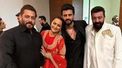 Newly-weds Sonakshi Sinha and Zaheer Iqbal clicked with Salman Khan, Sanjay Dutt at Ambani wedding  Thumbnail