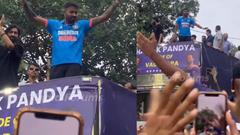 Hardik Pandya's heroic homecoming: Vadodara celebrates its cricketing star with cheers - WATCH Thumbnail