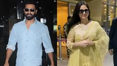 Vicky Kaushal and Katrina Kaif set airport style goals with their charming looks and 'Kala Chashmas' Thumbnail