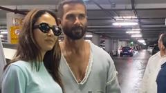 Shahid Kapoor and Mira Rajput Strike a Pose in Style Returning from London Vacation; See Video Thumbnail