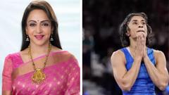 Watch Hema Malini's Reaction to Vinesh Phogat’s Disqualification From Paris Olympics 2024 Thumbnail