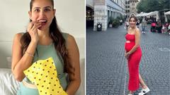 Sonnalli Seygall Shines in Red Cut-Out Dress During Babymoon in Switzerland- See PICS Thumbnail