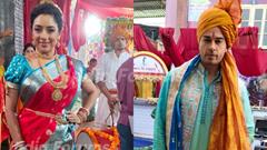 Anupamaa: Rupali Ganguly and Gaurav Khanna aka Anuj stun in traditional Maharashtrian attire for Ganpati Thumbnail