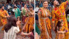 Shilpa Shetty and Raj Kundra celebrate Ganpati Visarjan with daughter Samisha, dancing to dhol beats- WATCH Thumbnail