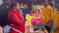 Mom-to-be Devoleena Bhattacharjee dances her heart out during Ganpati Visarjan; WATCH Thumbnail