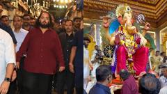 Anant Ambani visits Lalbaug Cha Raja to seek blessings. Thumbnail