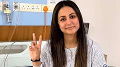 Hina Khan is back to the hospital for her cancer treatment after walking the ramp as a bride; See PIC Thumbnail