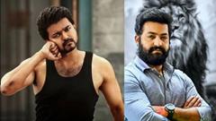 Jr NTR Reacts to Thalapathy Vijay's Dance During Devara Promotions Thumbnail