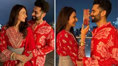 Rakul Preet Singh celebrates her first Karwa Chauth with her husband, Jackky Bhagnani, Amid a back injury   Thumbnail