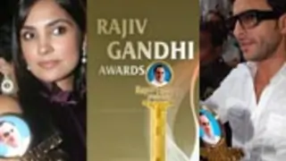 Saif, Lara Dutta get Rajiv Gandhi award