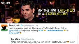 Twitter launches 'Koffee with Karan' special emoji