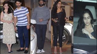 Sara Ali Khan and Harshvardhan arrive at Kareena's home for a bash!